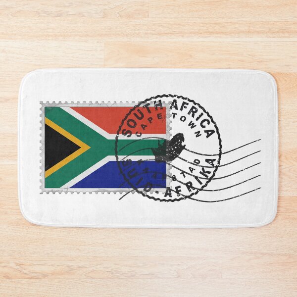 Item preview, South Africa Cape Town Stamp with National Flag and Postmark designed and sold by Allexxandar.