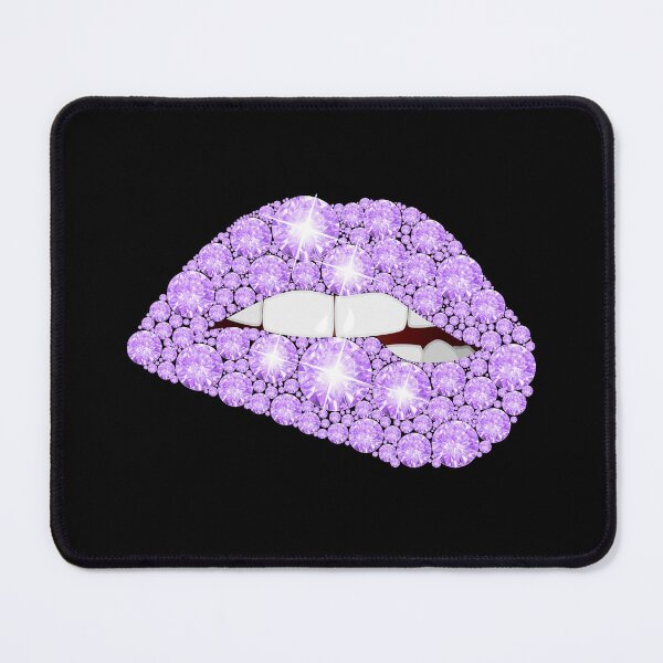 Item preview, Purple Diamond Lips – Sparkly Glam Pop Art Design designed and sold by Dragonfly-10.