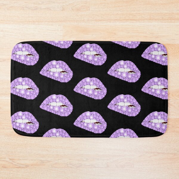 Item preview, Purple Diamond Lips – Sparkly Glam Pop Art Design designed and sold by Dragonfly-10.