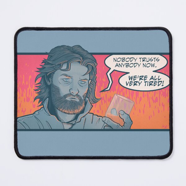 Item preview, Nobody Trusts Anybody Now - MacReady Classic Horror Movie Quotes Thing designed and sold by kgullholmen.