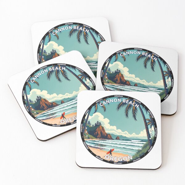 Item preview, Cannon Beach – Oregon USA - Surf lifestyle dramatic coastline waves designed and sold by inkNext.