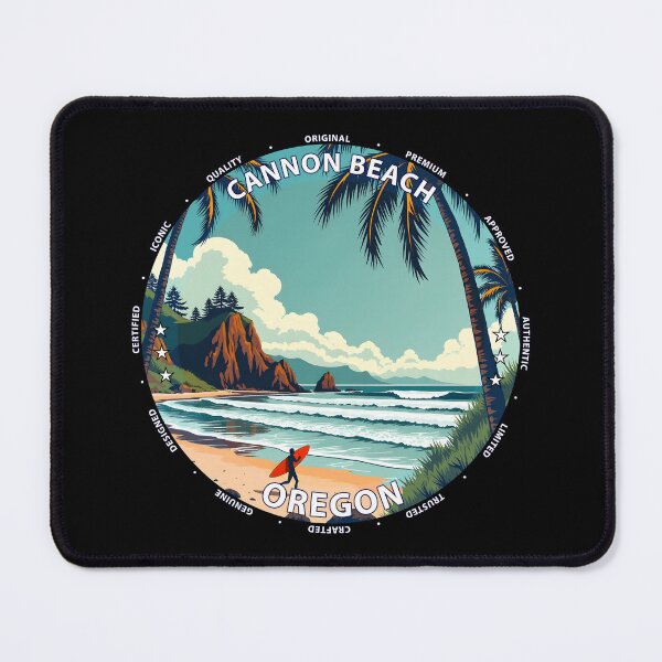 Item preview, Cannon Beach – Oregon USA - Surf lifestyle dramatic coastline waves designed and sold by inkNext.