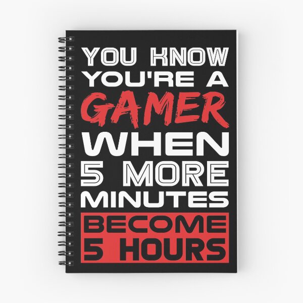 Item preview, Video games lover T-Shirt: You Know You're A Gamer When 5 More Minutes Become 5 Hours designed and sold by T-shirt For You.