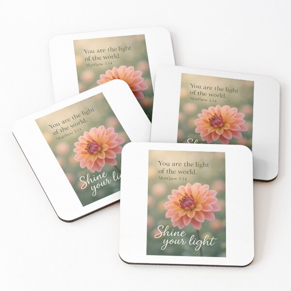 Item preview, You Are The Light of The World - Matthew 5:14 Inspirational Quote designed and sold by Holistic Habit Hub.