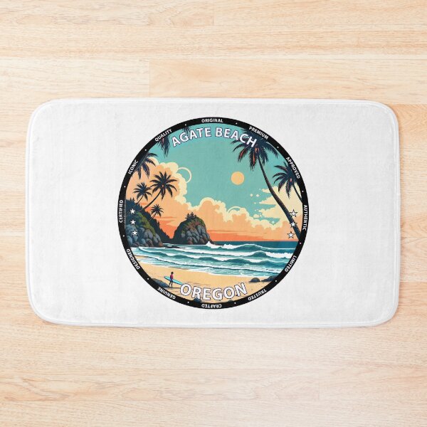 Item preview, Agate Beach – Oregon USA - Surf lifestyle rocky coastline waves designed and sold by inkNext.