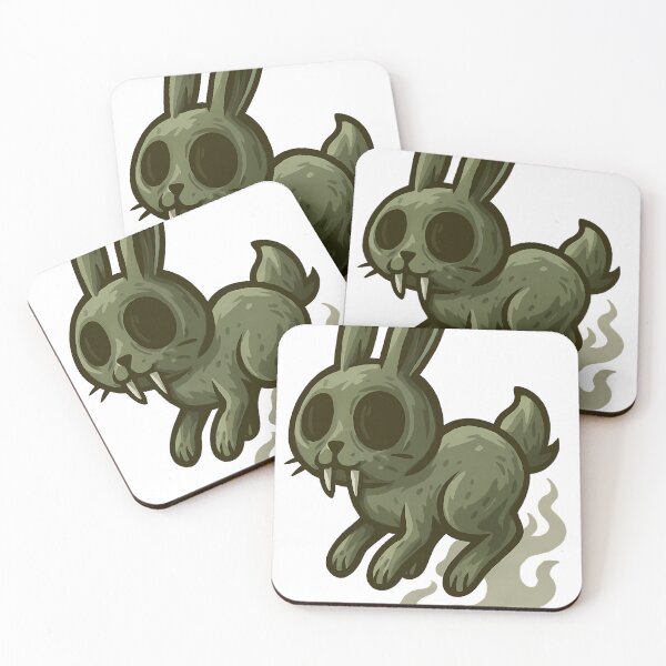 Item preview, spook-riffic ghost bunny, bouncing through the night designed and sold by meesub.