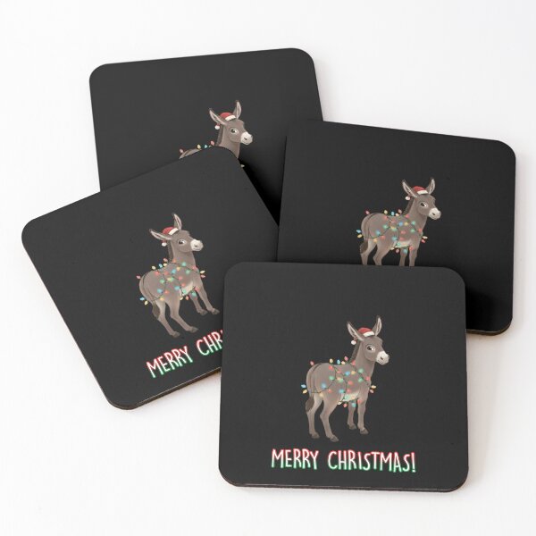 Item preview, Funny Donkey Merry Christmas Holidays Xmas Boys Girls Zoo Kids designed and sold by FurryHavenPH.