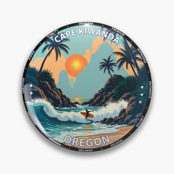 Item preview, Cape Kiwanda – Oregon USA - Surf lifestyle iconic rock formation waves designed and sold by inkNext.