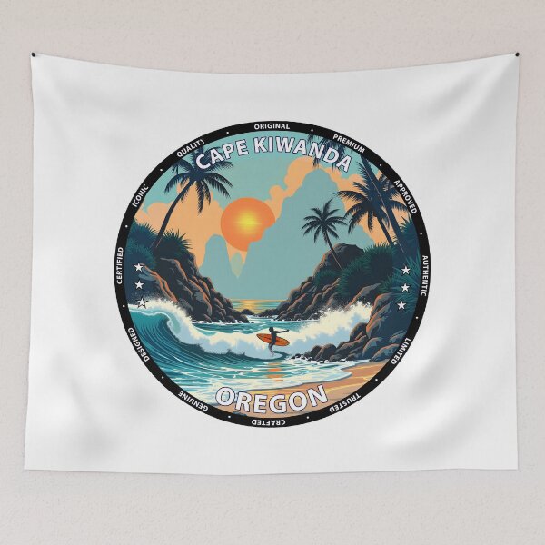 Item preview, Cape Kiwanda – Oregon USA - Surf lifestyle iconic rock formation waves designed and sold by inkNext.