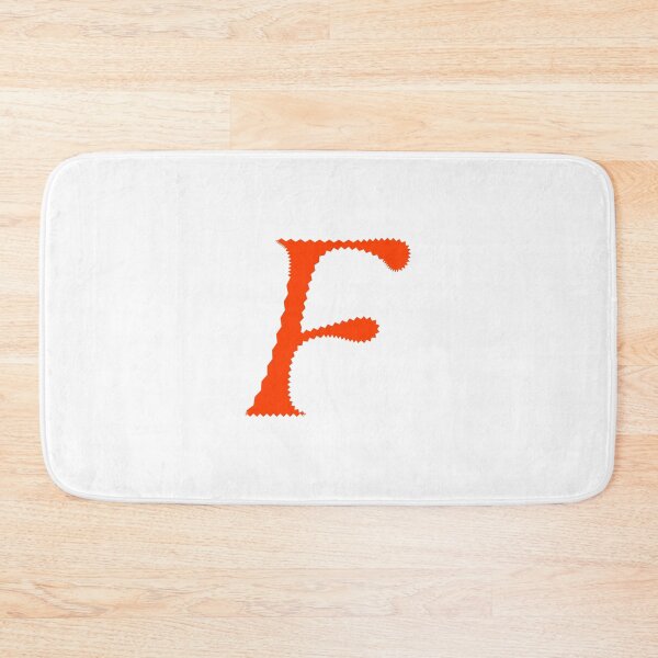 Item preview, Electric Orange Letter F – Spiky Script Calligraphy designed and sold by uncoXab.