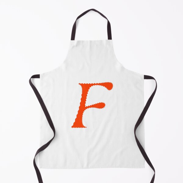 Item preview, Electric Orange Letter F – Spiky Script Calligraphy designed and sold by uncoXab.