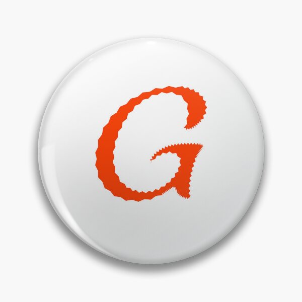 Item preview, Electric Orange Letter G – Spiky Script Calligraphy designed and sold by uncoXab.
