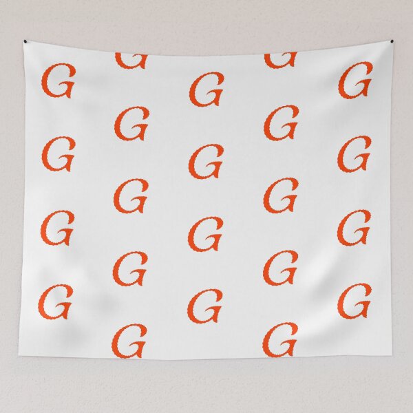 Item preview, Electric Orange Letter G – Spiky Script Calligraphy designed and sold by uncoXab.