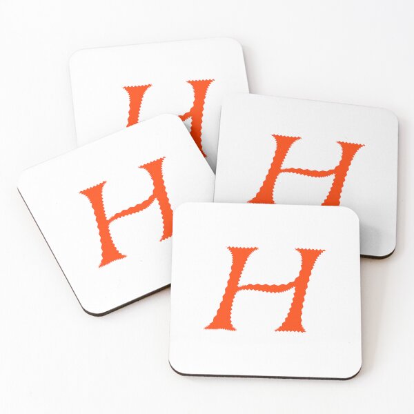 Item preview, Electric Orange Letter H – Spiky Script Calligraphy designed and sold by uncoXab.