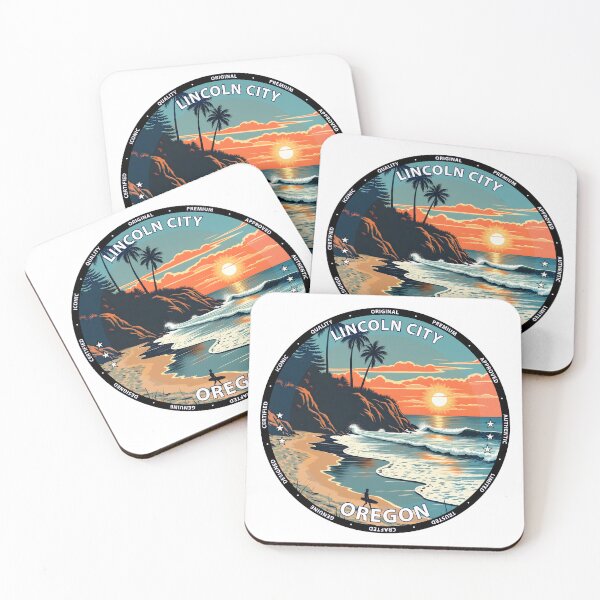 Item preview, Lincoln City – Oregon USA - Surf lifestyle sandy point break waves designed and sold by inkNext.
