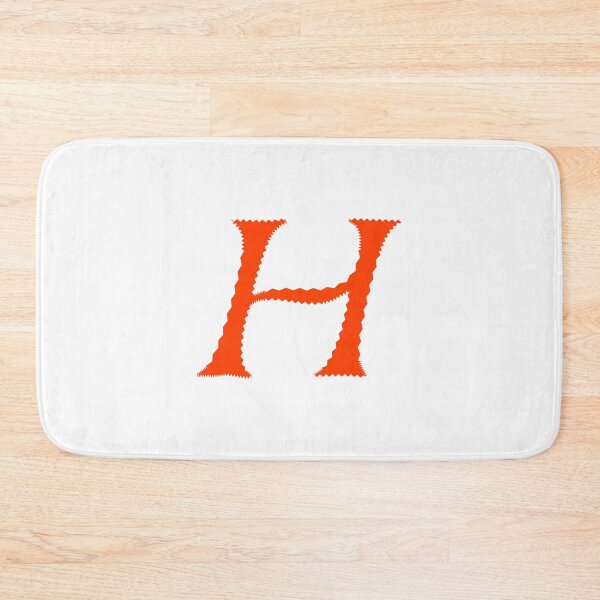 Item preview, Electric Orange Letter H – Spiky Script Calligraphy designed and sold by uncoXab.