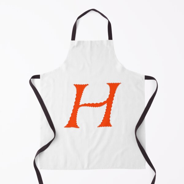 Item preview, Electric Orange Letter H – Spiky Script Calligraphy designed and sold by uncoXab.