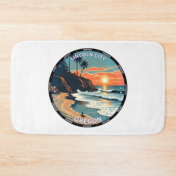 Item preview, Lincoln City – Oregon USA - Surf lifestyle sandy point break waves designed and sold by inkNext.
