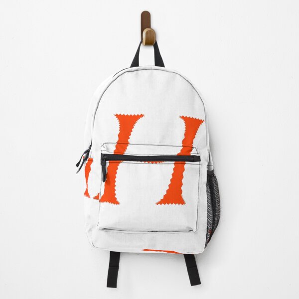 Item preview, Electric Orange Letter H – Spiky Script Calligraphy designed and sold by uncoXab.