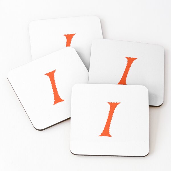 Item preview, Electric Orange Letter I – Spiky Script Calligraphy designed and sold by uncoXab.