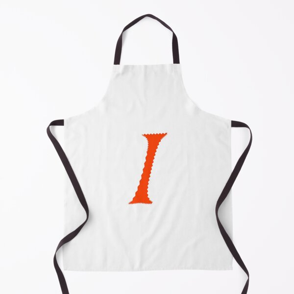 Item preview, Electric Orange Letter I – Spiky Script Calligraphy designed and sold by uncoXab.