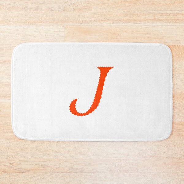 Item preview, Electric Orange Letter J – Spiky Script Calligraphy designed and sold by uncoXab.