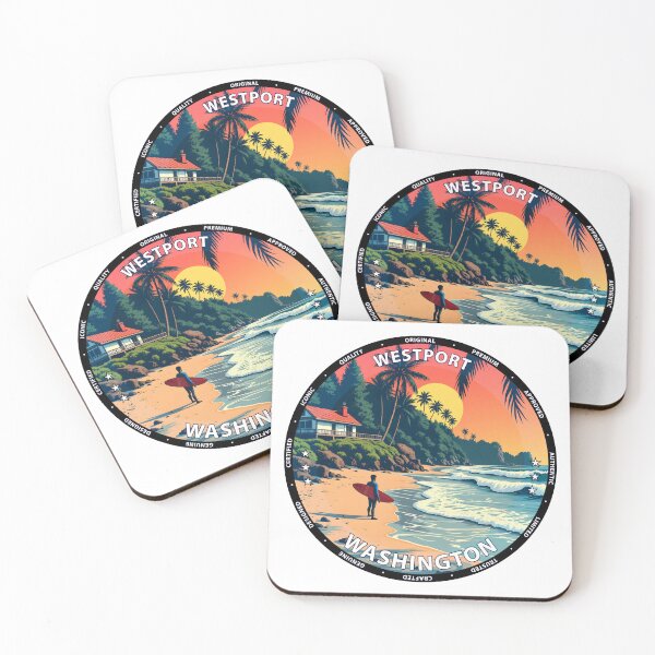Item preview, Westport – Washington USA - Surf lifestyle powerful beach waves designed and sold by inkNext.