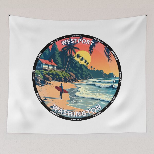 Item preview, Westport – Washington USA - Surf lifestyle powerful beach waves designed and sold by inkNext.