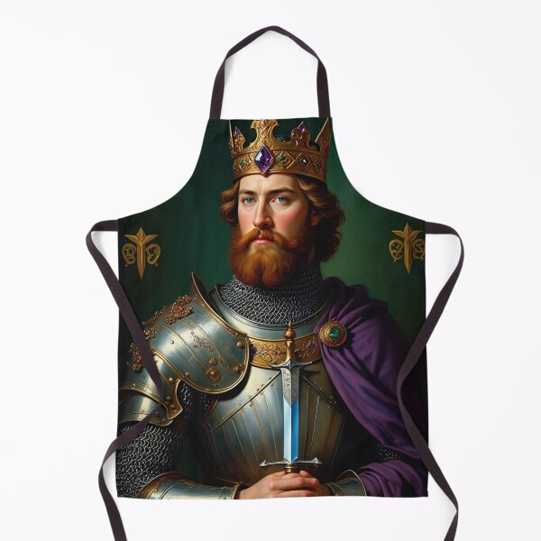 Item preview, Ornate portrait of King Arthur of Camelot from the Arthurian Legends designed and sold by Vintage Designs +.