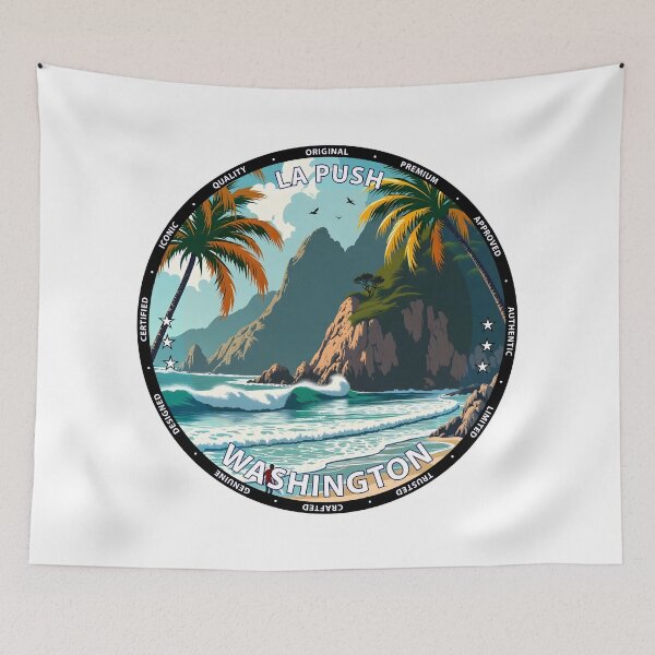 Item preview, La Push – Washington USA - Surf lifestyle remote forested waves designed and sold by inkNext.