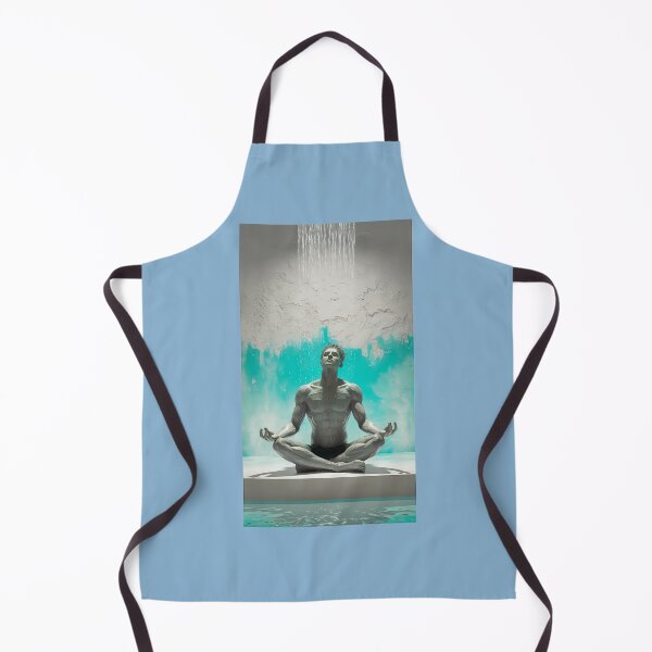 Item preview, Zen Meditation Sculpted Figure Under Waterfall designed and sold by Matthew Gonzalez.