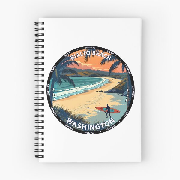 Item preview, Rialto Beach – Washington USA - Surf lifestyle dramatic coastal waves designed and sold by inkNext.