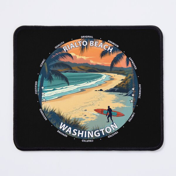 Item preview, Rialto Beach – Washington USA - Surf lifestyle dramatic coastal waves designed and sold by inkNext.