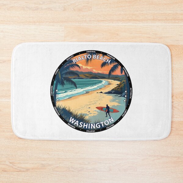 Item preview, Rialto Beach – Washington USA - Surf lifestyle dramatic coastal waves designed and sold by inkNext.