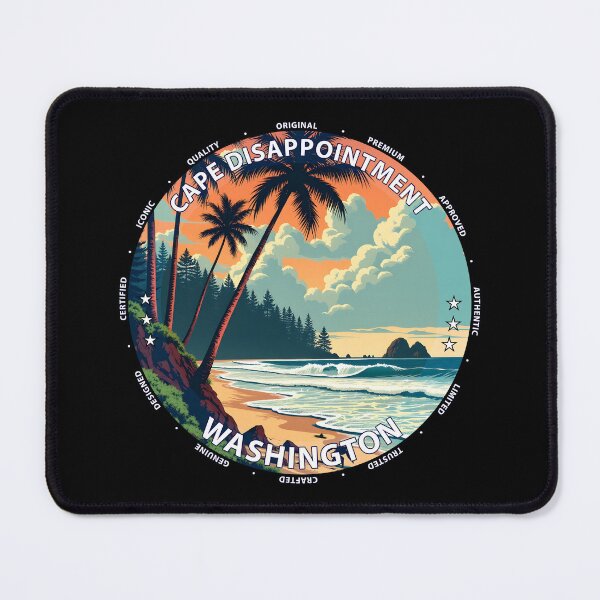 Item preview, Cape Disappointment – Washington USA - Surf lifestyle extreme cliffside waves designed and sold by inkNext.