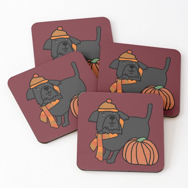 Item preview, Fall Season Cute Dog Scarf Hat Pumpkin designed and sold by ellenhenry.