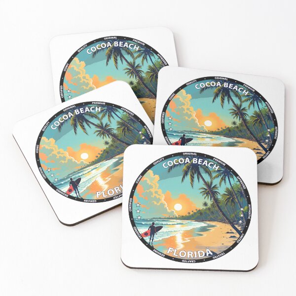 Item preview, Cocoa Beach – Florida USA - Surf lifestyle iconic pier waves designed and sold by inkNext.