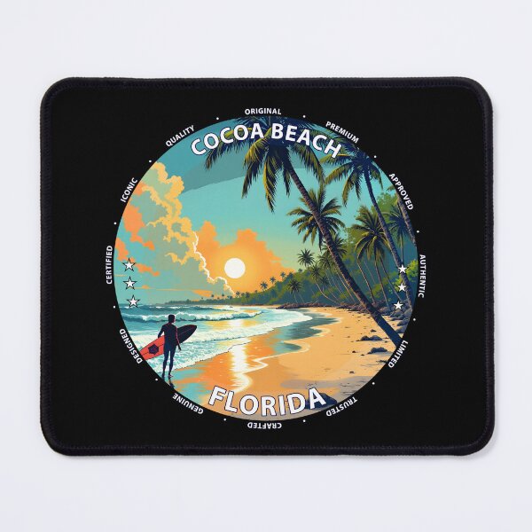 Item preview, Cocoa Beach – Florida USA - Surf lifestyle iconic pier waves designed and sold by inkNext.