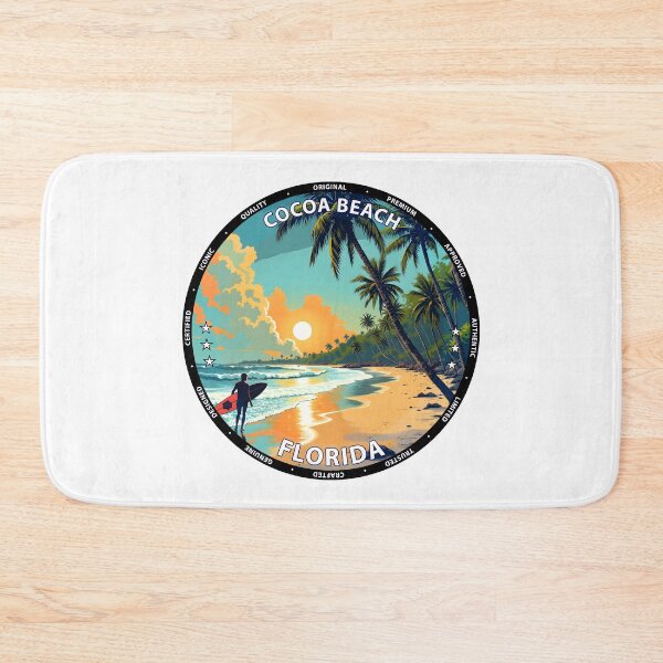 Item preview, Cocoa Beach – Florida USA - Surf lifestyle iconic pier waves designed and sold by inkNext.
