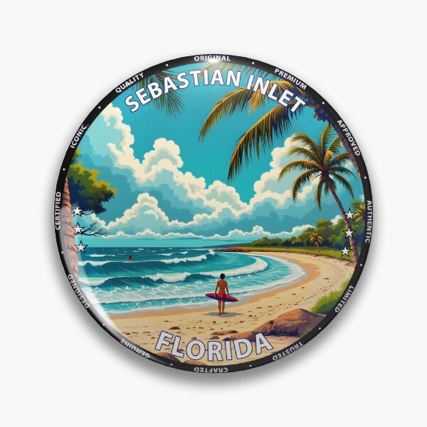 Item preview, Sebastian Inlet – Florida USA - Surf lifestyle powerful inlet waves designed and sold by inkNext.
