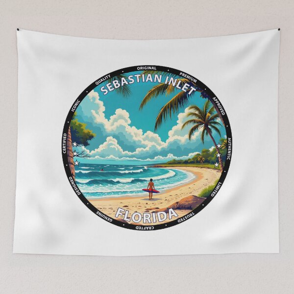 Item preview, Sebastian Inlet – Florida USA - Surf lifestyle powerful inlet waves designed and sold by inkNext.