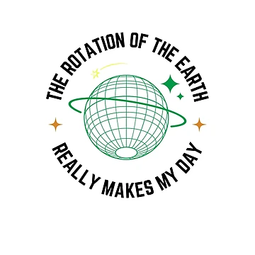 Artwork thumbnail, Earth Rotation – Science Humor Design by NxtGenDesigns