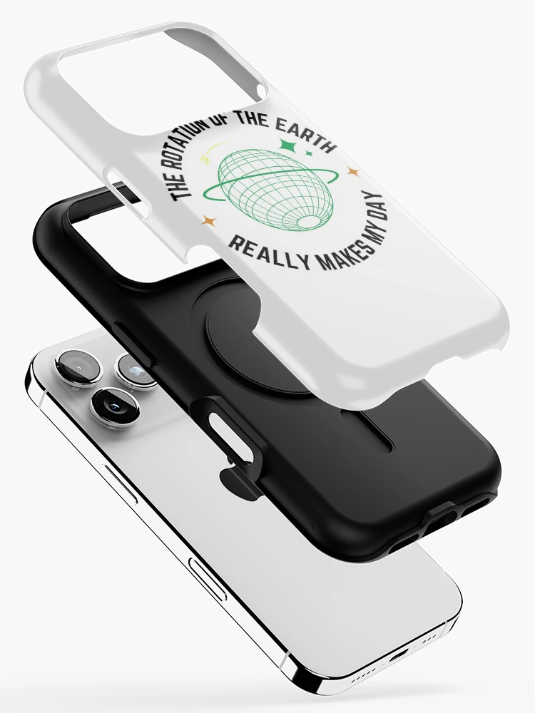 Thumbnail 2 of 4, iPhone Case, Earth Rotation – Science Humor Design designed and sold by NxtGenDesigns.
