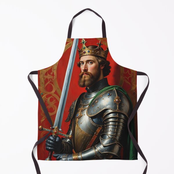 Item preview, Ornate portrait of King Arthur of Camelot from the Arthurian Legends designed and sold by Vintage Designs +.