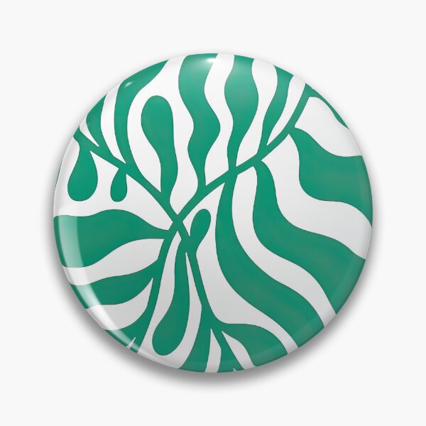 Item preview, Abstract Green Droplet Branches Modern Nature Design designed and sold by ArtfulWeave.