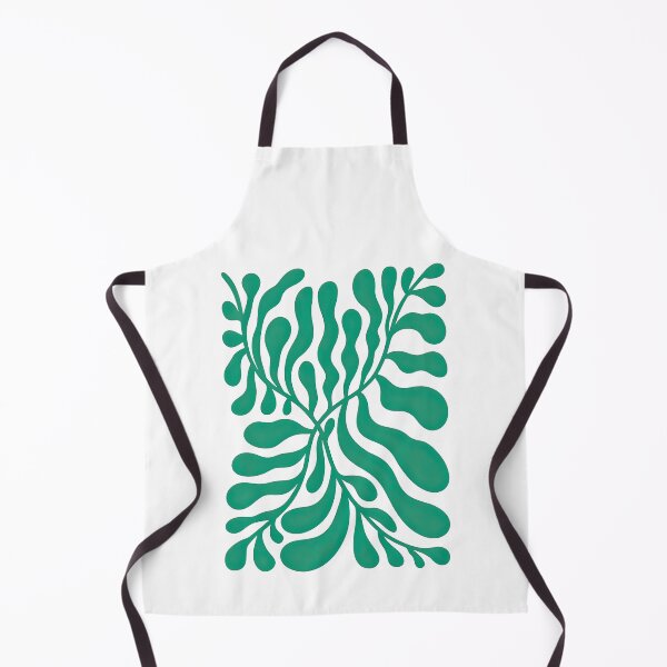 Item preview, Abstract Green Droplet Branches Modern Nature Design designed and sold by ArtfulWeave.