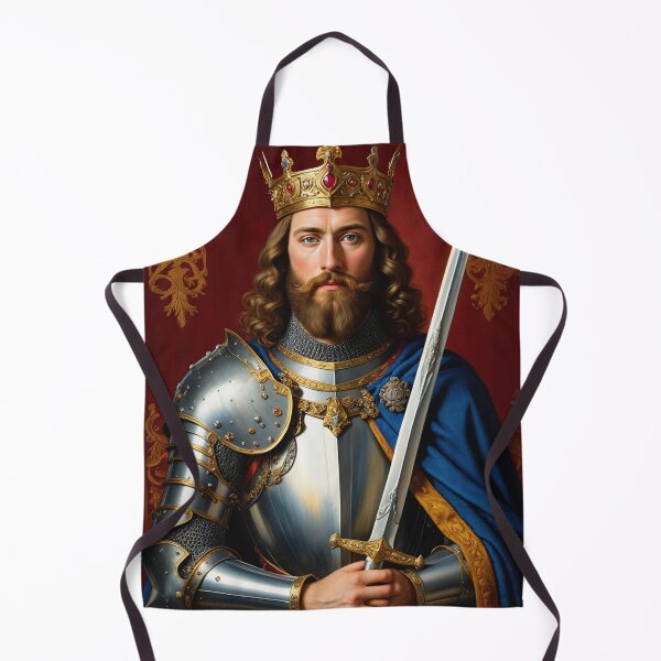 Item preview, Ornate portrait of King Arthur of Camelot from the Arthurian Legends designed and sold by Vintage Designs +.