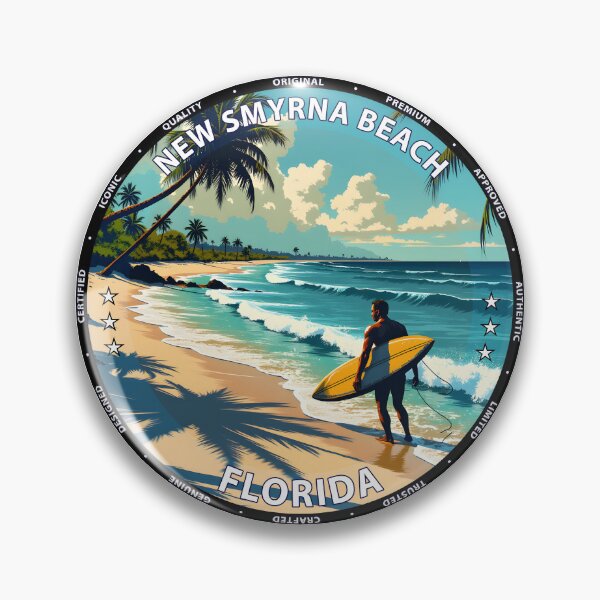 Item preview, New Smyrna Beach – Florida USA - Surf lifestyle Atlantic waves designed and sold by inkNext.