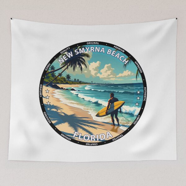 Item preview, New Smyrna Beach – Florida USA - Surf lifestyle Atlantic waves designed and sold by inkNext.