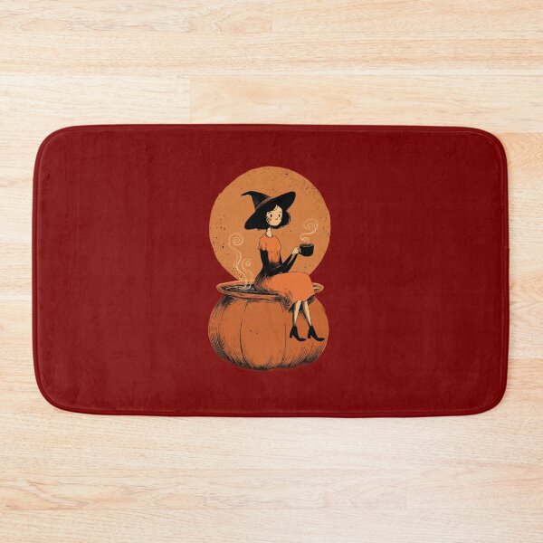 Item preview, Witch with Pumpkin Spice Latte – Halloween Autumn Design designed and sold by Meiersbeste.